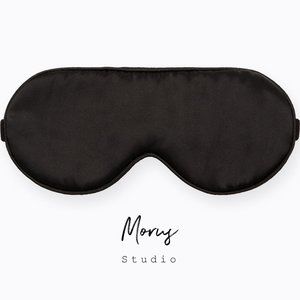 100% Mulberry Silk Sleep Mask, Breathable, Black